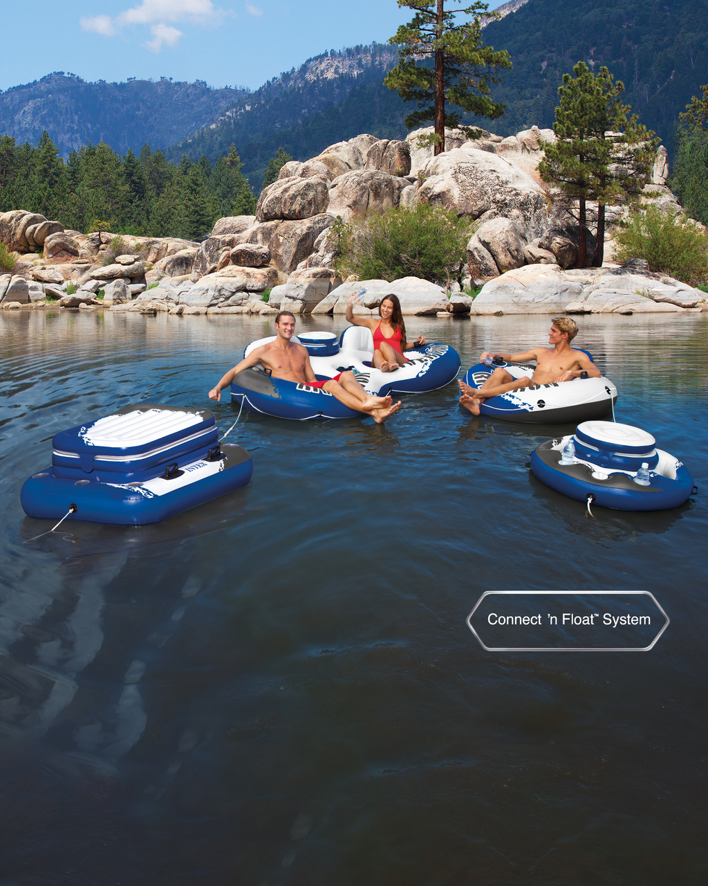 Clear Inflatable Cooler Mega Chill 2 Floating Inflatable Cooler - INTEX
