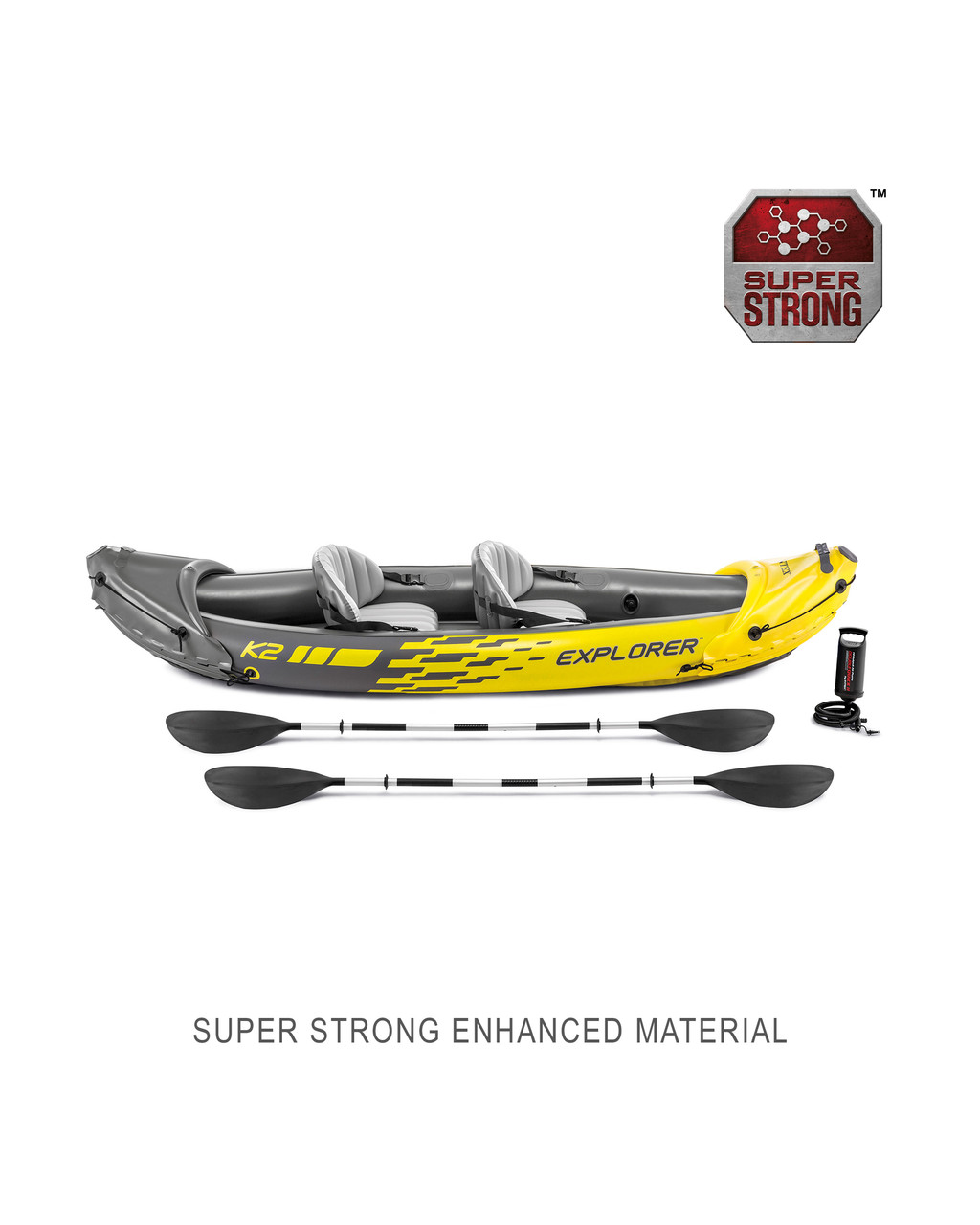 Explorer Inflating Explorer™ K2 Inflatable Kayak - 2 Person - INTEX